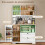 Homcom Alacena de Cocina Blanco 100 x 40 x 162 cm 4