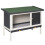 PawHut Conejera de Madera Negro 90 x 45 x 65 cm 1