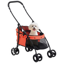 Carrito para Mascotas Rojo 82 x 47 x 97 cm