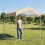 Outsunny Carpa Plegable Beige 241 x 239 x 257 cm 5