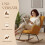 Homcom Silla Mecedora Amarillo 71 x 98 x 101 cm 6