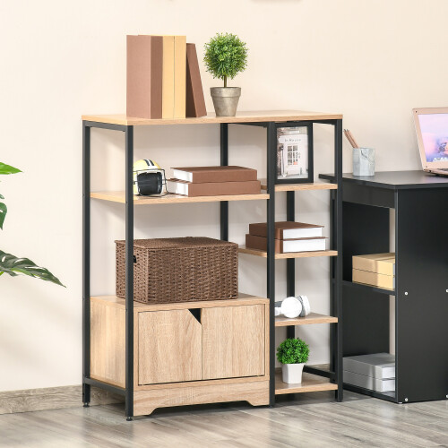 Homcom Estantería para Libro Marrón 80 x 35 x 97 cm 1