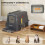 PawHut Arenero para Gato Gris 63 x 43 x 43 cm 4