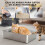 PawHut Arenero para Gato Gris 63 x 43 x 43 cm 2