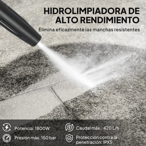 Outsunny Hidrolimpiadora Bicolor 30 x 27.5 x 76 cm 2