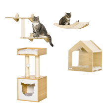 Conjunto para Gatos Marrón 35 x 35 x 81 cm