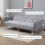 Homcom Sofá Cama 2 Plaza Gris 173 x 75 x 73 cm 4