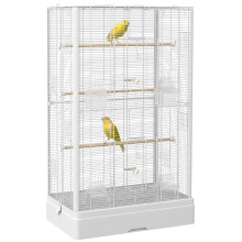 Jaula para Pájaros Blanco 61 x 36.5 x 98 cm