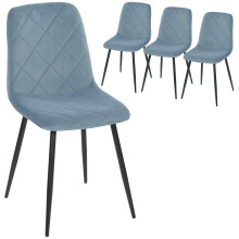 Sillas de Comedor Azul 45 x 54 x 87 cm