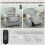 Homcom Sillón Reclinable Eléctrico Gris 96 x 90 x 105 cm 5