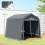 Outsunny Carpa para Herramienta Gris 240 x 200 x 202 cm 3