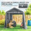 Outsunny Carpa para Herramienta Gris 240 x 200 x 202 cm 5