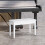 Homcom Banco de Piano Blanco 76 x 36 x 50 cm 2
