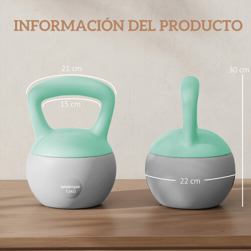 Kettlebell Gris 21 x 21 x 30 cm 2