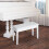 Homcom Banco de Piano Blanco 76 x 36 x 50 cm 4