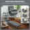 Homcom Sofá Cama Individual Gris 73 x 78 x 81 cm 2
