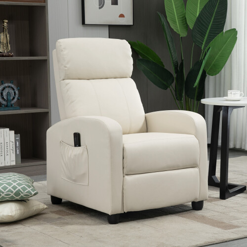 Homcom Sillón de Masaje Beige 68 x 88 x 98 cm 1