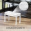 Homcom Banco de Piano Blanco 76 x 36 x 50 cm 5
