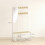 Homcom Perchero Zapatero Marrón 98 x 34 x 186 cm 3