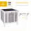 PawHut Conejera de Madera Gris 51 x 42 x 43 cm 5