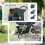 PawHut Cochecito para Perro Azul 75 x 45 x 97 cm 2