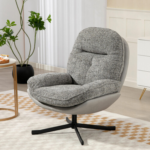 Homcom Butaca de Salón Gris 78 x 95 x 99 cm 1