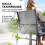 Outsunny Conjunto de Jardín Gris 150 x 80 x 73 cm 2