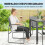 Outsunny Conjunto de Jardín Gris 150 x 80 x 73 cm 3