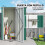 Outsunny Cobertizo de Jardín Verde 142 x 86 x 189 cm 6