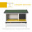 PawHut Conejera de Madera Negro 90 x 45 x 65 cm 4