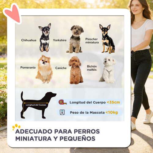 PawHut Carrito para Perro Rojo 77 x 44 x 102 cm 1