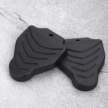 Paar Fahrradpedal-Spiessenschutz, rutschhemmend, 9,3 cm, Schwarz