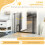 PawHut Barrera de Seguridad Negro 80 x 4 x 76.2 cm 5