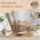 Homcom Silla Mecedora Marrón 65 x 90 x 98 cm 4