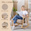 Homcom Silla Mecedora Marrón 65 x 90 x 98 cm 6