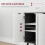 Homcom Aparador Negro 120 x 35 x 77.4 cm 5