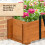 Outsunny Arriate de Madera Marrón 91 x 18 x 16.5 cm 6