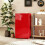 Homcom Nevera Pequeña Rojo 47.5 x 44.2 x 84 cm 2