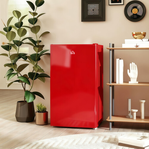 Homcom Nevera Pequeña Rojo 47.5 x 44.2 x 84 cm 1