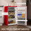 Homcom Nevera Pequeña Rojo 47.5 x 44.2 x 84 cm 8