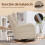 Homcom Silla Mecedora Beige 67 x 94 x 105 cm 4