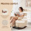 Homcom Silla Mecedora Beige 67 x 94 x 105 cm 5