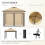 Outsunny Carpa Plegable Beige 330 x 330 x 288 cm 2