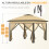 Outsunny Carpa Plegable Beige 330 x 330 x 288 cm 4