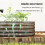 Outsunny Jardinera Exterior Gris 150 x 62 x 30 cm 5