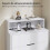 Homcom Cómoda Blanco 80 x 40 x 120 cm 6