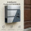 Homcom Buzón Exterior Gris 37 x 10 x 37 cm 2