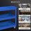 Durhand Carro de Herramienta Azul 83 x 35.3 x 76 cm 4