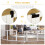 PawHut Barrera para Perro Blanco 432 x 36 x 70 cm 4