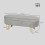 Homcom Banco de Cama Gris 110 x 40 x 43 cm 3